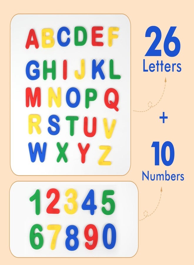 EHR Silicone Alphabet Magnetic Letters and Numbers Set, 36 PCS Educational Multicolor ABC Fridge Magnets - Durable, Fun Learning Toy for Early Childhood - Image 3